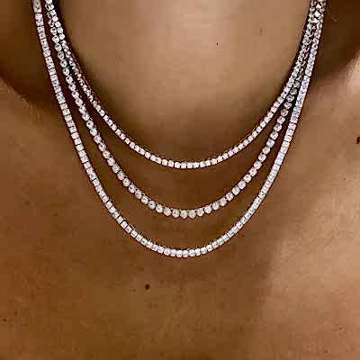2 mm Water Necklace - Thumbnail