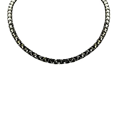 by Eda Çetin - 3 mm Champagne Tennis Necklace - 40 cm