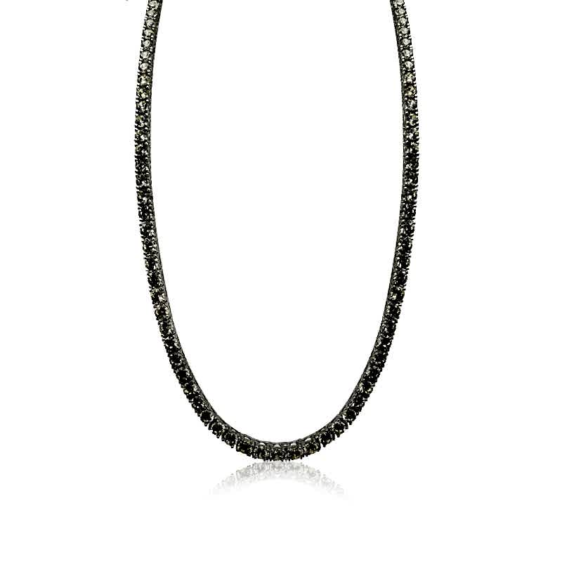 3 mm Champagne Tennis Necklace - 50 cm