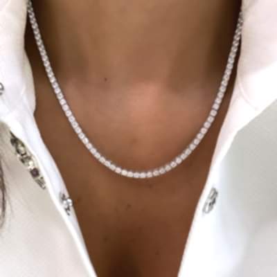 by Eda Çetin - 3 mm Waterline Necklace - 45 cm