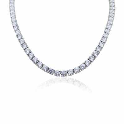 by Eda Çetin - 4 MM Tennis Necklace - 45 CM