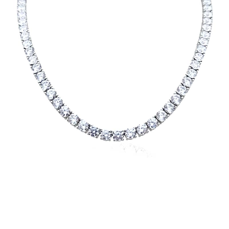4 MM Tennis Necklace - 45 CM