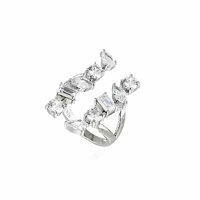 by Eda Çetin - Asymmetrical Double Head Ring