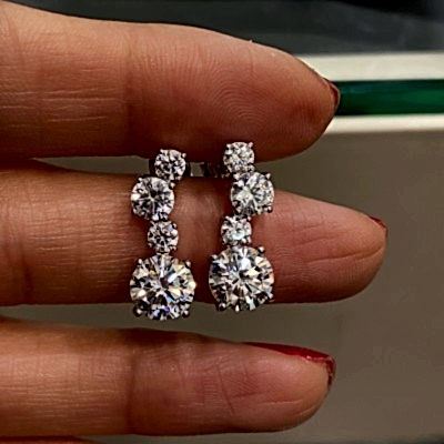 by Eda Çetin - Asymmetrical Drained Earrings (1)