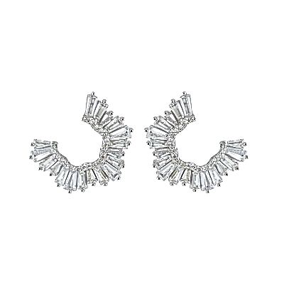 by Eda Çetin - Baguette Fan Earrings