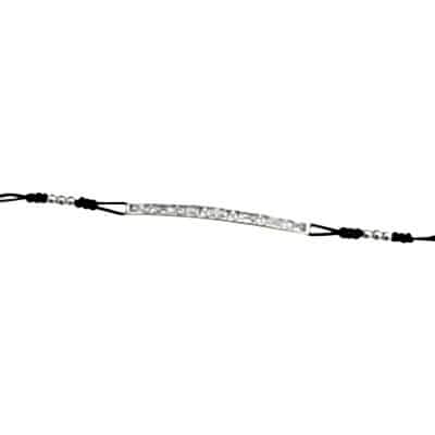 Baguette Ribbon Rope Bracelet - Thumbnail