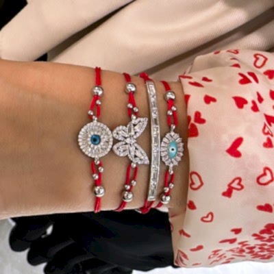 by Eda Çetin - Baguette Ribbon Rope Bracelet (1)