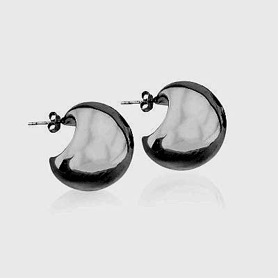Ball Italian Hoop Earrings - Thumbnail