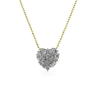 by Eda Çetin - Broken Baguette Heart Pendant (1)