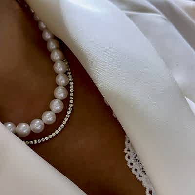 Carmen Pearl Necklace - Large - Thumbnail