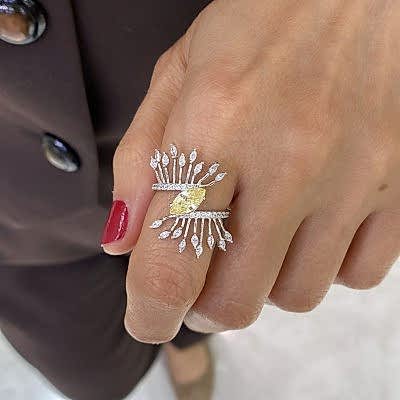 by Eda Çetin - Champagne Eye Ring (1)