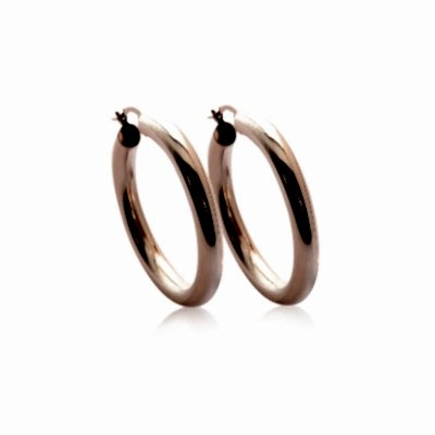 by Eda Çetin - Classic Hoop Earring-Rose