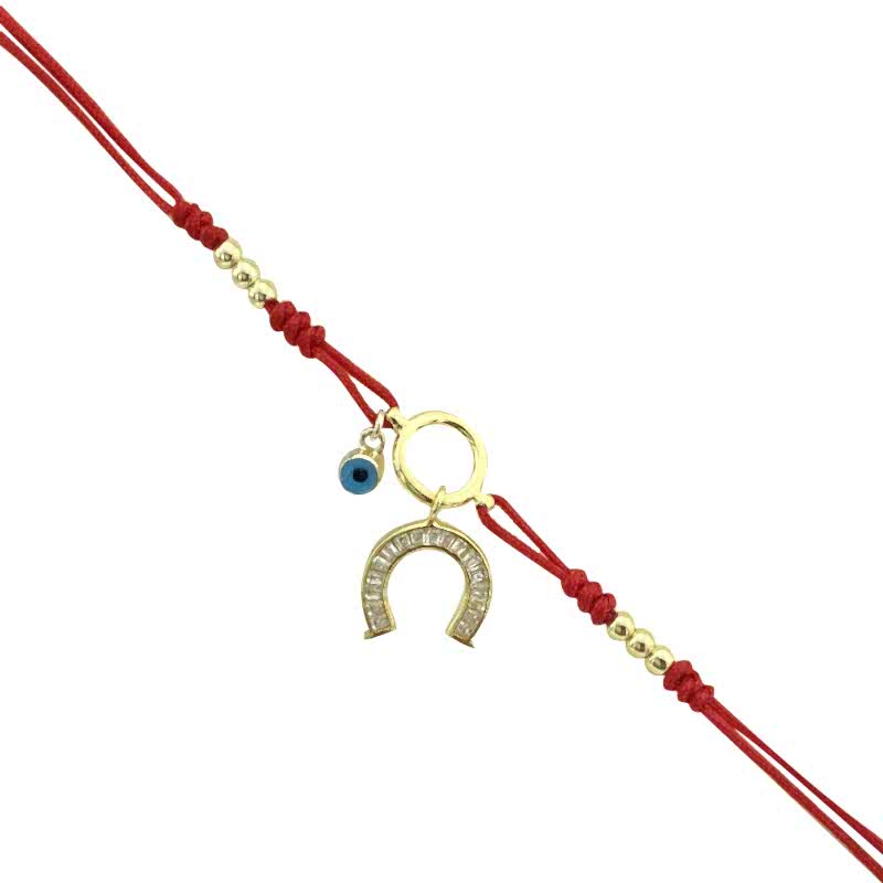 Corded Horseshoe Bracelet