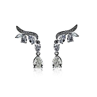 Damla Taşlı Wings Küpe