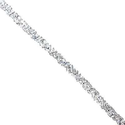 by Eda Çetin - Double Row Baguette Tennis Bracelet