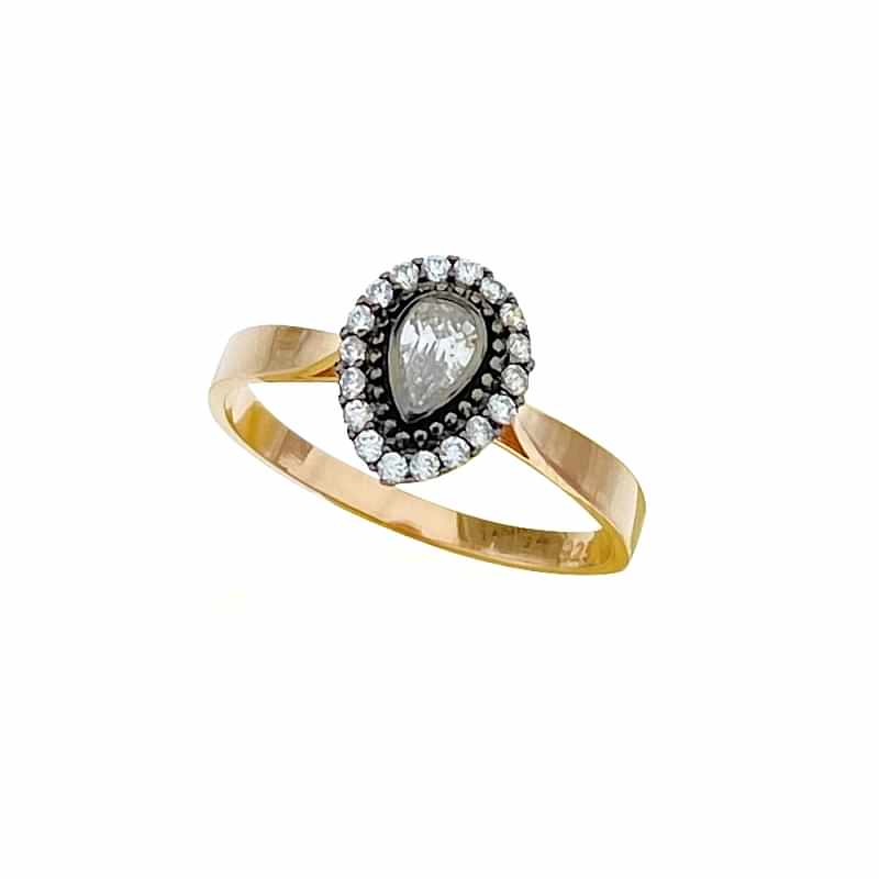 Drop Form Diamond Mounting Ring