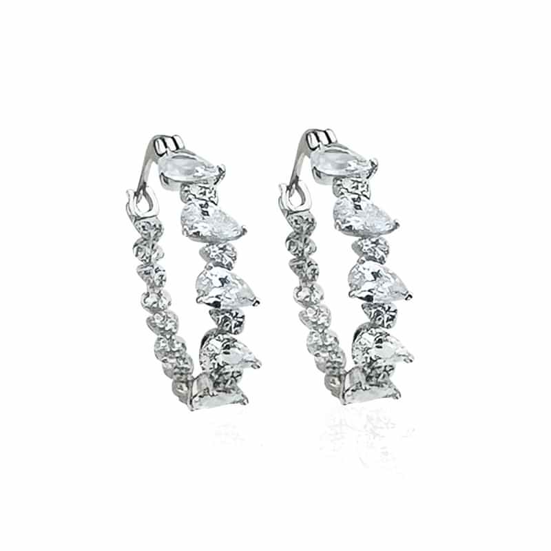 Drop Hoop Earrings