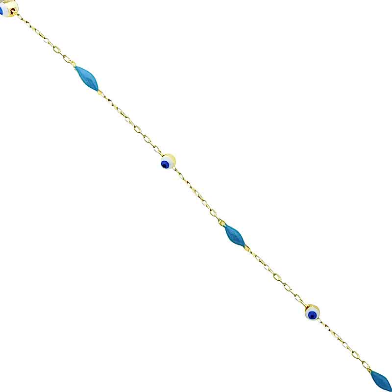 Enamel Eye Anklet