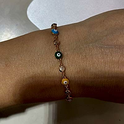 by Eda Çetin - Enameled Classic Evil Eye Bead Bracelet (1)
