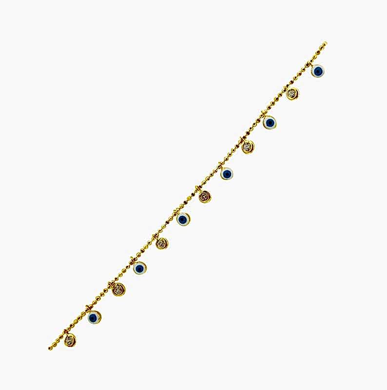 Enamel Eyed Anklet