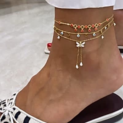 by Eda Çetin - Enamel Eyed Anklet (1)