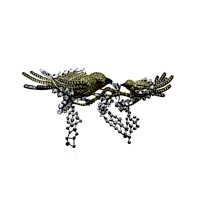by Eda Çetin - Espina Bird Brooch - Pink