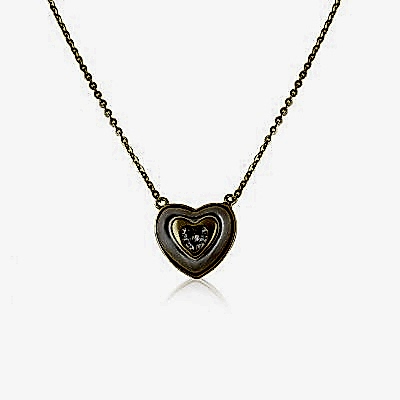 by Eda Çetin - Espino Mother of Pearl Heart Necklace