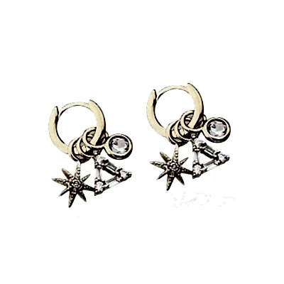 by Eda Çetin - Eva Dangle Hoop Earrings