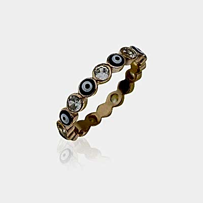 by Eda Çetin - Evil Eye Bead Ring 