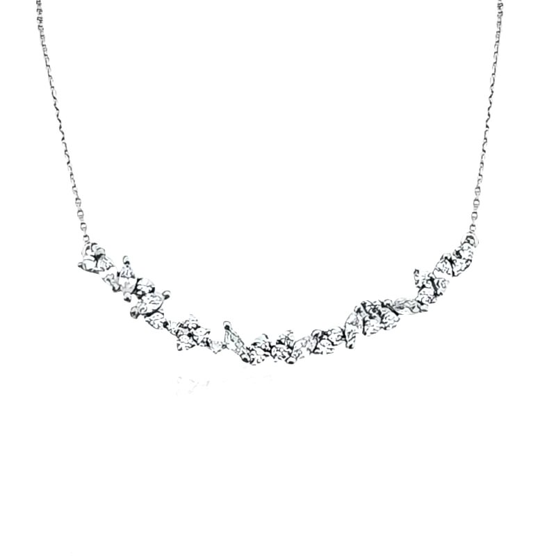 Fey Baguette Stone Necklace