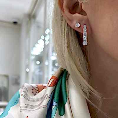 by Eda Çetin - Filter Pendant Solitaire Earring (1)