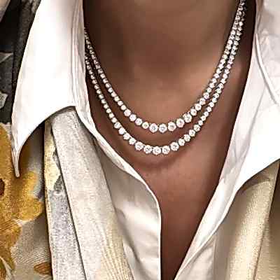 by Eda Çetin - Filtered Tennis Necklace - 40 Cm (1)
