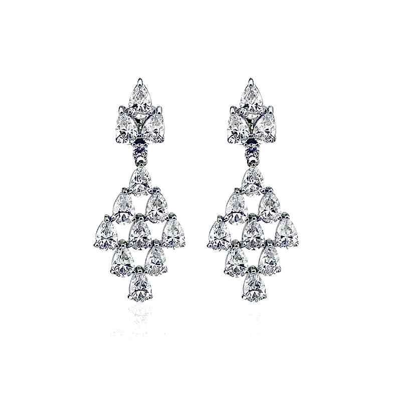 Fiona Drop Stone Earrings