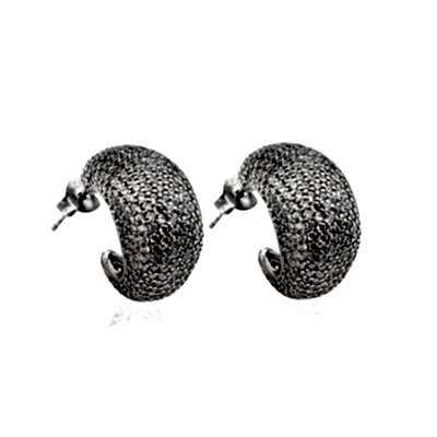 by Eda Çetin - Flora Stone Hoop Earrings