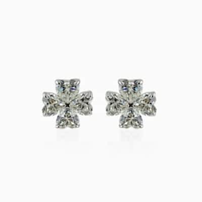 by Eda Çetin - G Color Zircon Clover Earring