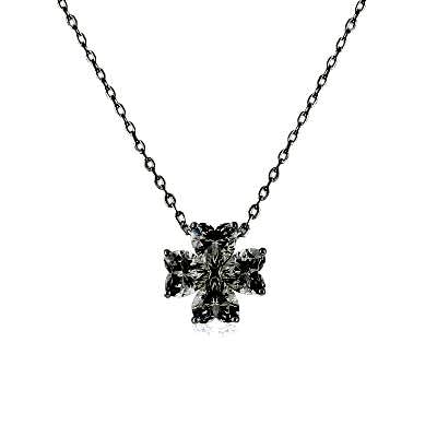 by Eda Çetin - G Color Zircon Clover Necklace