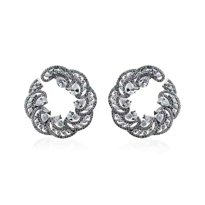 Giana Drop Circle Earrings