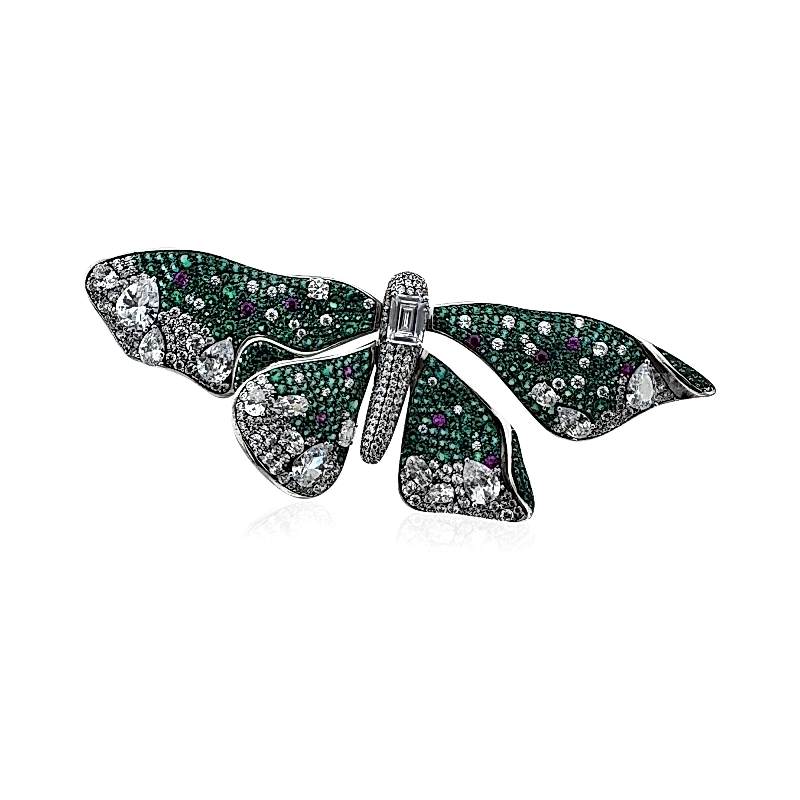 Green Butterfly Brooch