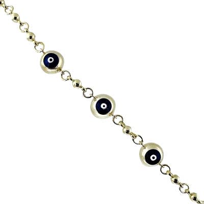 by Eda Çetin - Hera Enameled Evil Eye Bracelet