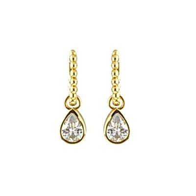 by Eda Çetin - Hoop Drop Earrings
