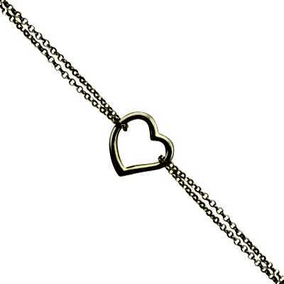 by Eda Çetin - Italian Heart Bracelet