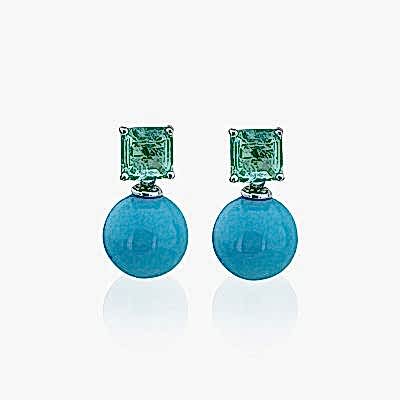 by Eda Çetin - Ivy Colored Ball Earrings