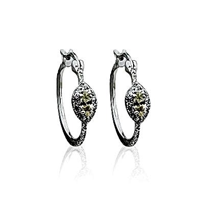 by Eda Çetin - Liza Stone Hoop Earrings