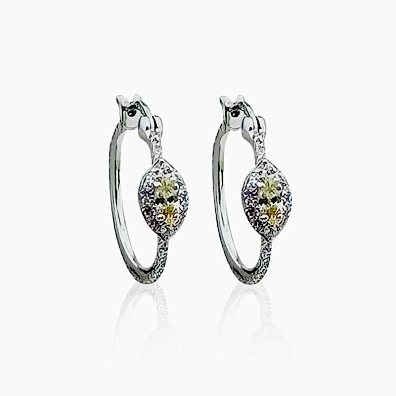 Liza Stone Hoop Earrings