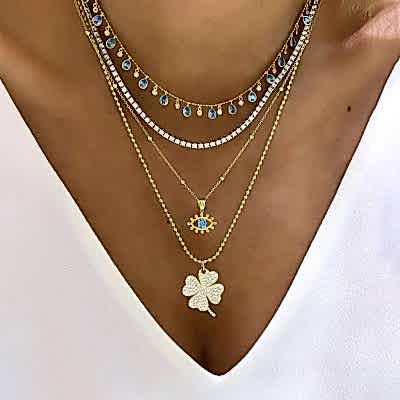 by Eda Çetin - Lucky Clover Necklace (1)