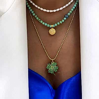 Lucky Clover Necklace - Thumbnail