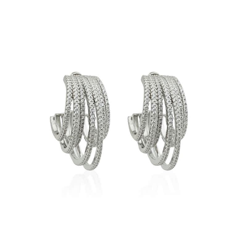 Luzia Stone Hoop Earrings