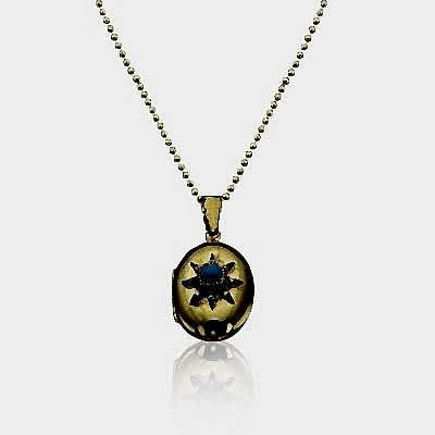 by Eda Çetin - Milan Medallion Necklace - Turquoise