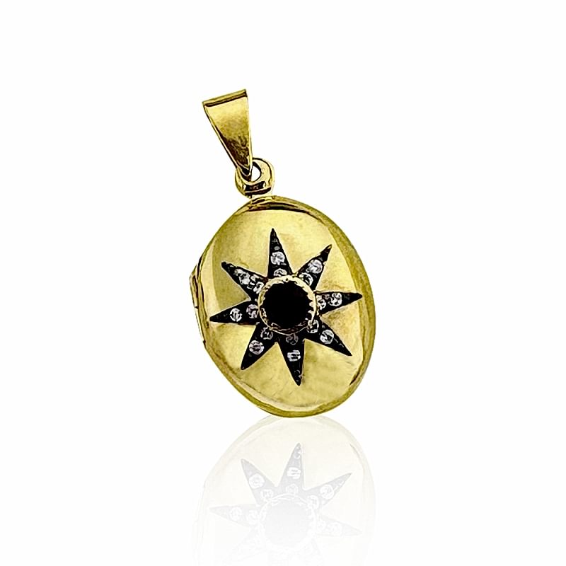 Milan Medallion Pendant - Ruby