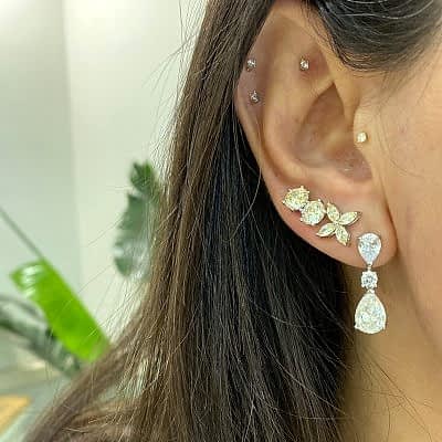 by Eda Çetin - Milena Moissanite Drop Earrings (1)